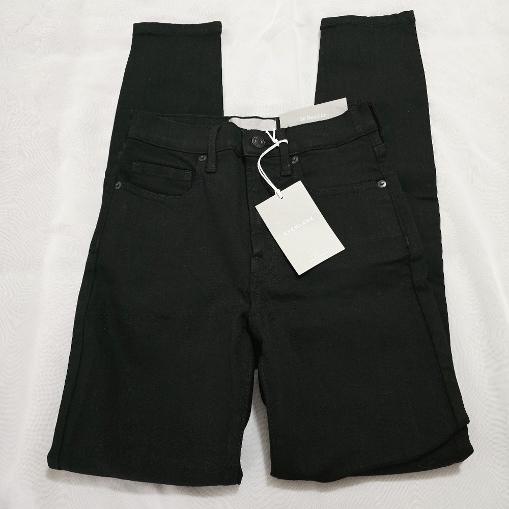 Everlane Black High Rise Skinny Jeans